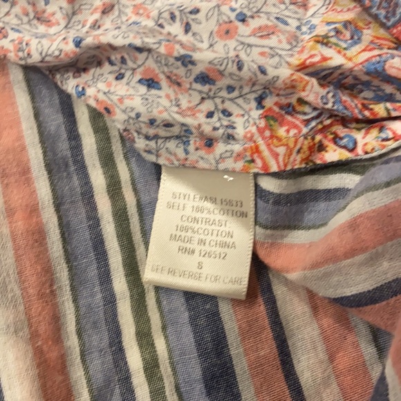 Aratta Celine Paisley Plaid Shirt Size Small - Picture 9 of 9